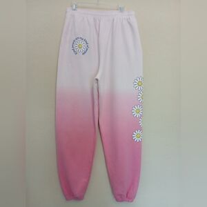 By Samii Ryan X Smiley Kind People Pink And White Dip Dye Sweat Pant Size XL